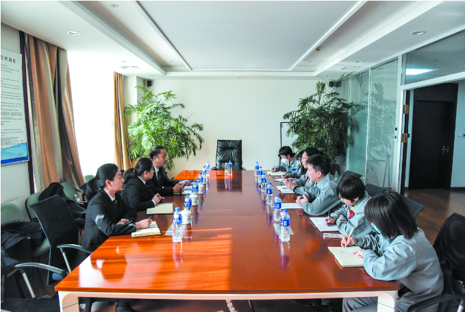 2022年3月8日，沈陽知產(chǎn)法庭到東藥集團走訪調(diào)研副本
