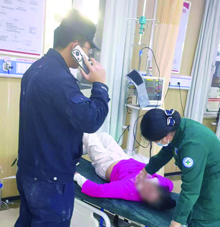 頭題圖，沈陽警方及時救助輕生女子